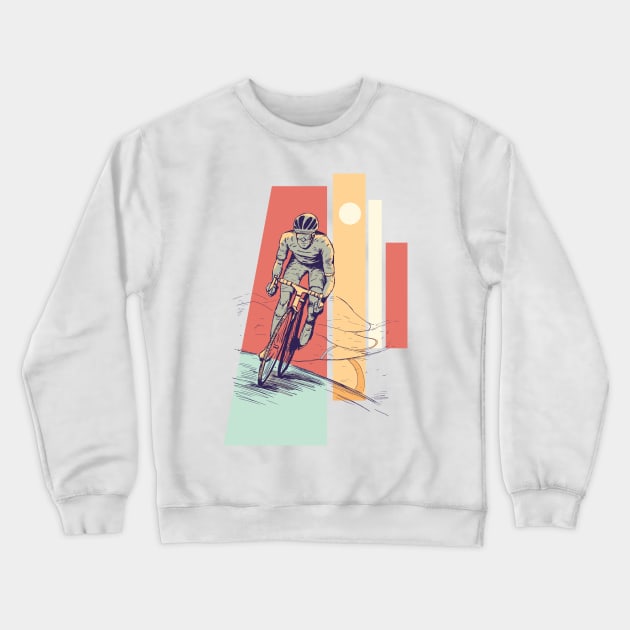 Cyclist Race - Cycling Shirt, Biking T shirt, Bicycle Shirts, Gifts for a Cyclist, Bike Rider Gifts, Cycling Funny Shirt Crewneck Sweatshirt by Popculture Tee Collection